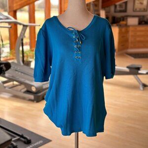 RALPH Lauren Top NWT 1x Woman Tie Front